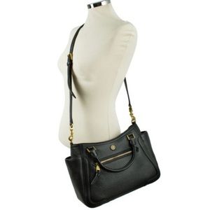 Tory Burch Frances Satchel crossbody and top handle.  Small/black
